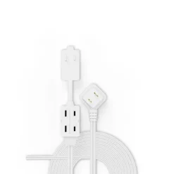 Staples 6' Extension Cord, 3-Outlet, White (22134)