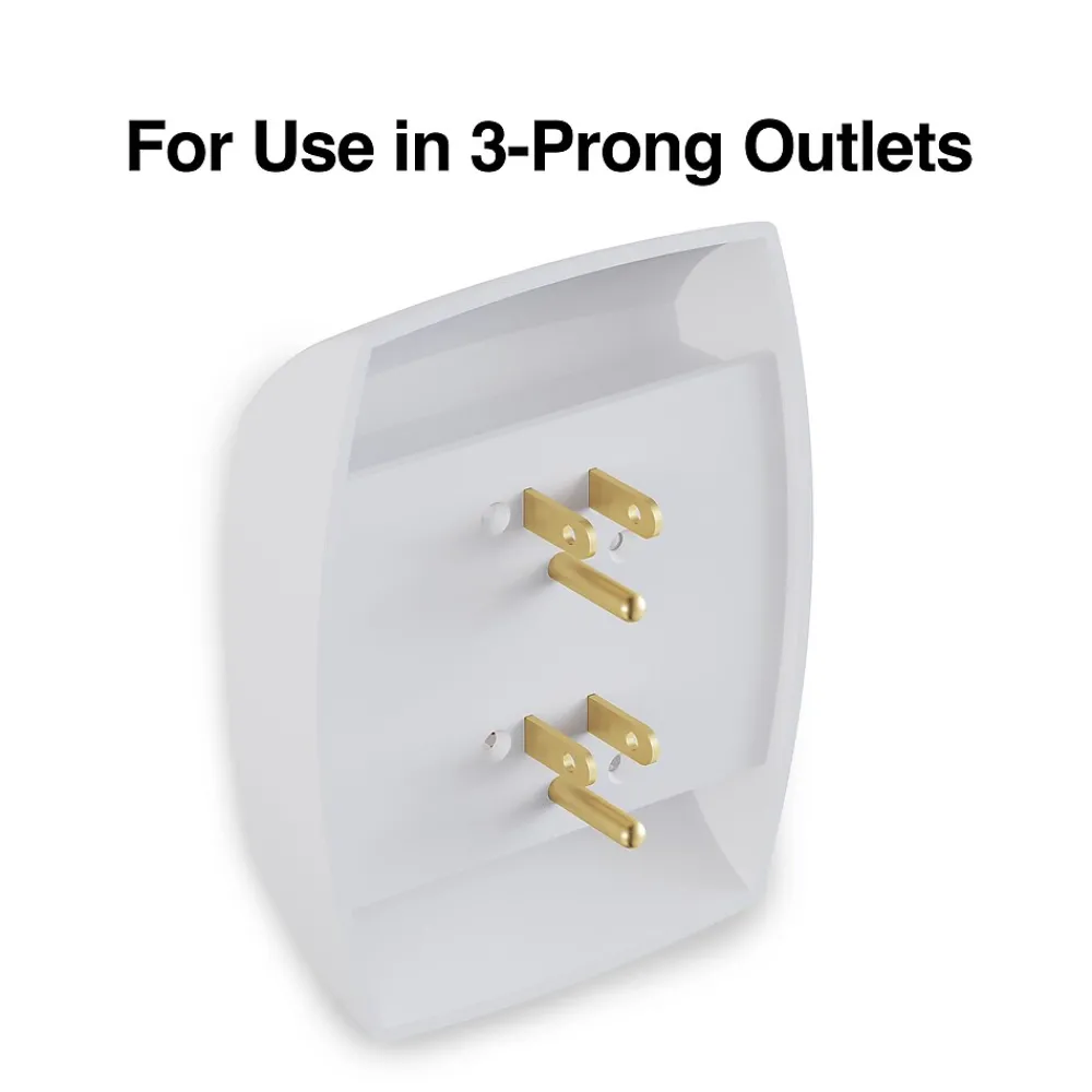 Staples 6 Outlet Adapter, White (22145)