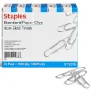 Clips & Fasteners|Staples #1 Paper Clips, Silver, 1,000 Clips/Pack (A7026599A/50452)