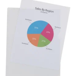 Pocket Folders|Staples 2 Pocket Folder, Legal Size, Clear, 50/Pack (28489)