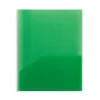 Pocket Folders|Staples 2 Pocket Plastic Presentation Folder, Letter Size, Green (ST26383-CC)