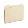 File Folders|Staples 30% Recycled File Folders, 1/3-Cut Tab, Left Position, Letter Size, Manila, 100/Box (ST116749/116749)