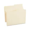 File Folders|Staples 30% Recycled File Folders, 1/2 Cut Tab, Letter Size, Manila, 100/Box (ST116855-CC)