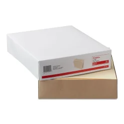 File Folders|Staples 30% Recycled File Folders, 1/2 Cut Tab, Letter Size, Manila, 100/Box (ST116855-CC)
