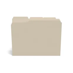 File Folders|Staples 30% Recycled File Folder, 1/3-Cut Tab, Letter Size, Manila, 500/Carton (ST56675CT)
