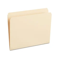 File Folders|Staples 100% Recycled File Folder, Single Tab, Letter Size, 100/Box (ST393125/393125)