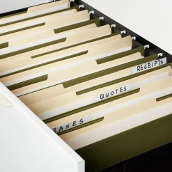 Hanging File Folders|Staples 95% Recycled Hanging File Folder, 1/5-Cut Tab, Legal Size, Standard Green, 50/Box (ST490853/490853)