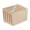 Hanging File Folders|Staples ® 100% Recycled Hanging File Folders, 5-Tab Letter, Natural Brown, 25/Box (TR75601-US)