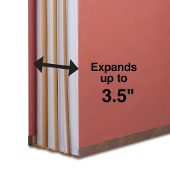 Hanging File Folders|Staples 60% Recycled Pressboard Classification Folder, 3-Dividers, 3.5