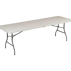Folding Tables*Staples 8' x 30" Heavy Duty Plastic Folding Table, White (79233/54273)