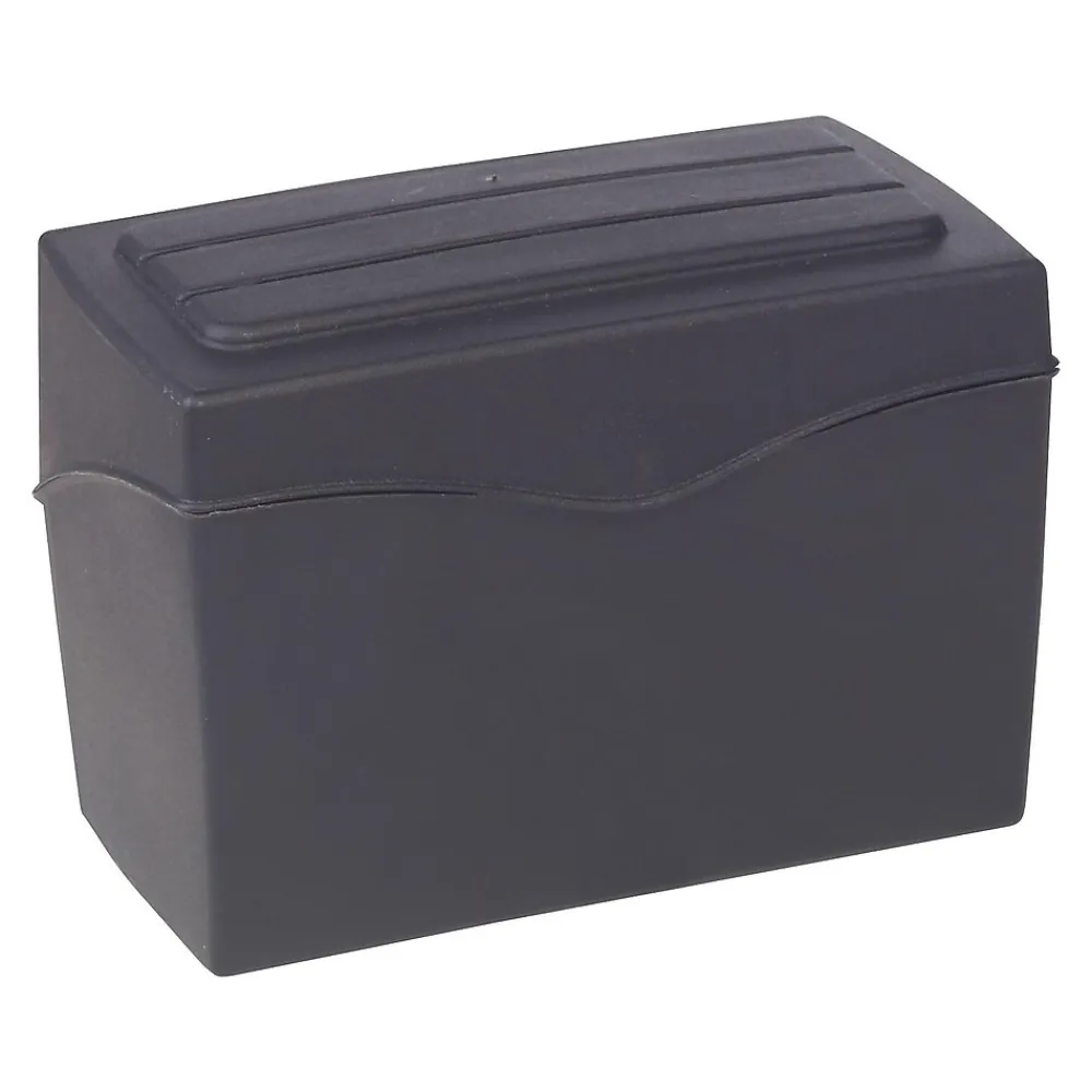 Index Cards*Staples 3" x 5" Index Card File, Black (36936)