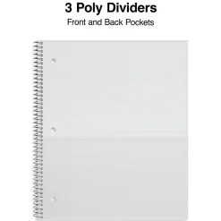 Subject Notebooks|Staples Accel 3-Subject Notebook, 8.5