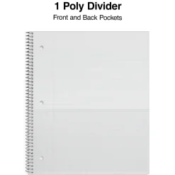 Subject Notebooks|Staples Accel 1-Subject Notebook, 8.5