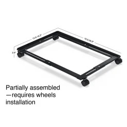 File Cabinets*Staples Adjustable File Caddy, Letter/Legal, Black (ST52140-CC)