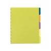 Dividers|Staples Arc System Tab Dividers, 9" x 11", Assorted Colors, 5/Pack (20020)