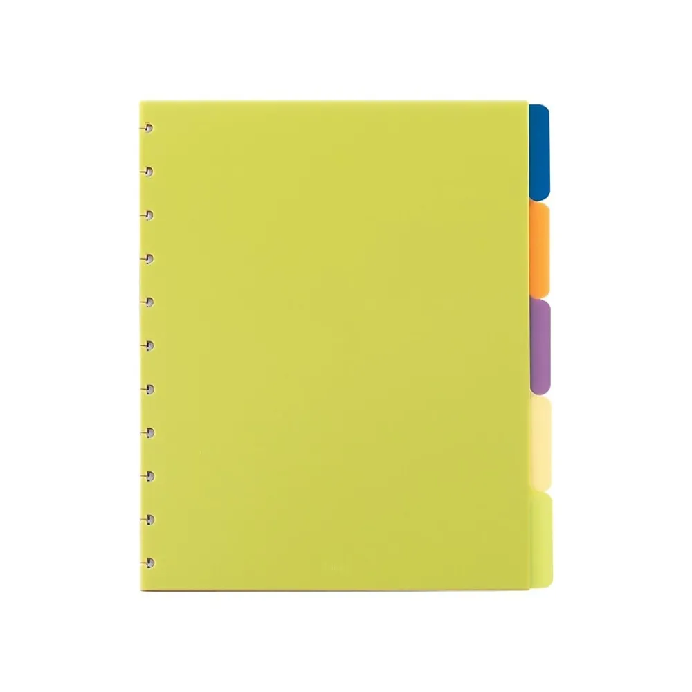 Dividers|Staples Arc System Tab Dividers, 9" x 11", Assorted Colors, 5/Pack (20020)