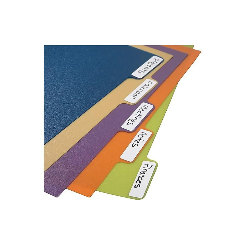 Dividers|Staples Arc System Tab Dividers, 9" x 11", Assorted Colors, 5/Pack (20020)