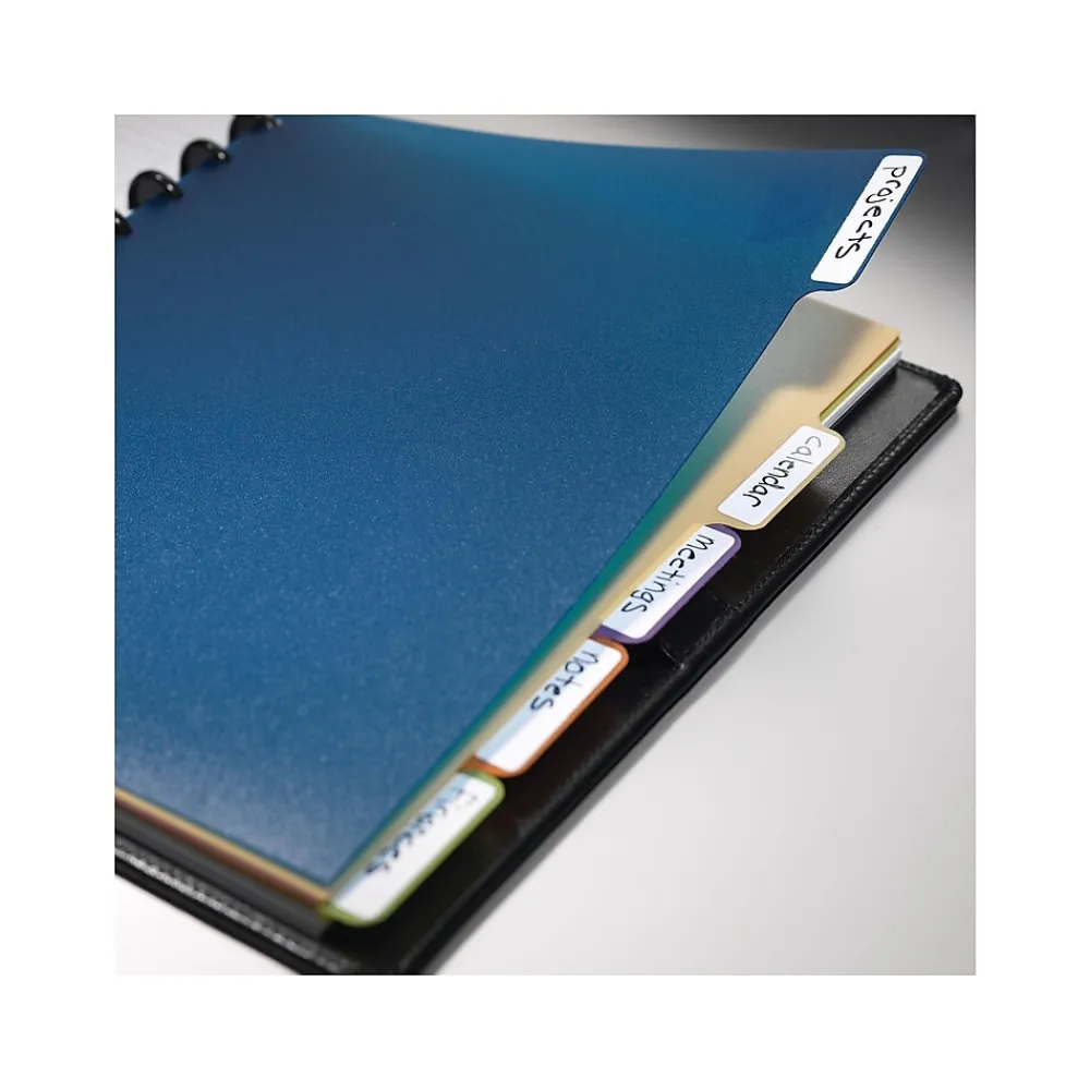 Dividers|Staples Arc System Tab Dividers, 9" x 11", Assorted Colors, 5/Pack (20020)