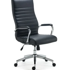 Office Chairs*Staples Bentura Ergonomic Bonded Leather Swivel Managers Chair, Black (53234)
