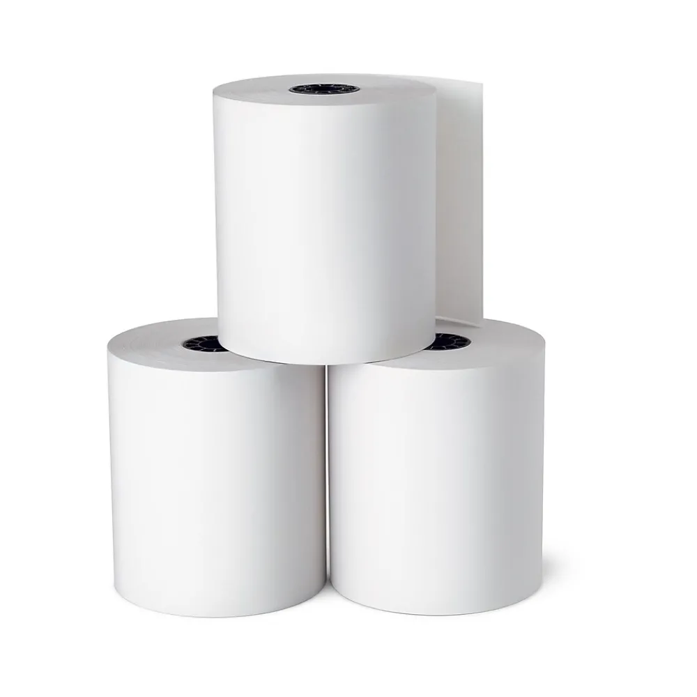 Pos Paper*Staples BPA Free Cash Register/POS Rolls, 3 1/8" x 220', 50/Carton (20972)
