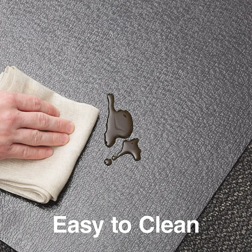 Chair Mats*Staples ® Carpet Chair Mat, 36" x 48'', Low-Pile, Black (26991)