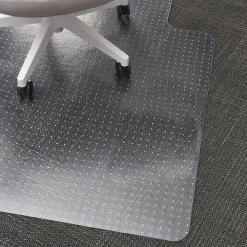 Chair Mats*Staples Carpet Chair Mat, 36" x 48'', Flat-Pile, Clear (27013-US/CC)