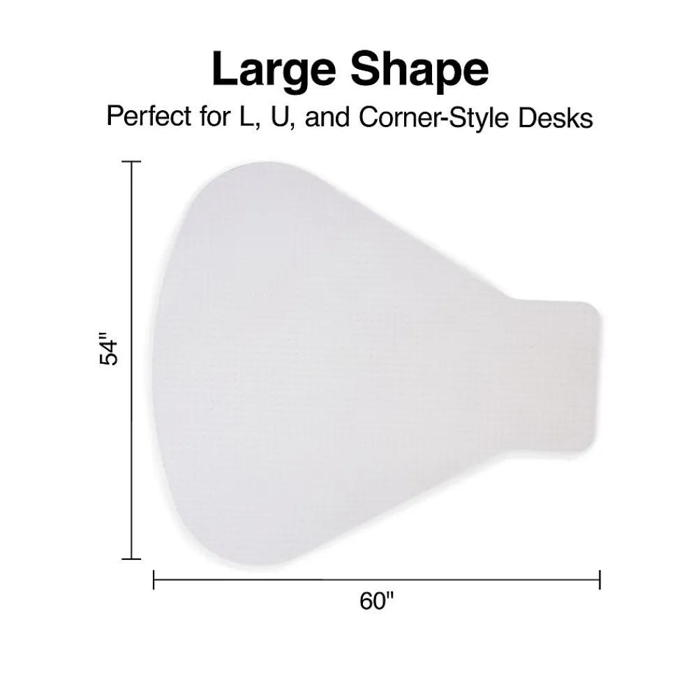 Chair Mats*Staples ® Carpet Chair Mat, Medium-Pile, Clear (28594)