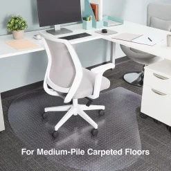 Chair Mats*Staples ® Carpet Chair Mat, Medium-Pile, Clear (20237-CC)