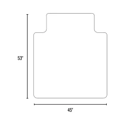 Chair Mats*Staples Carpet Chair Mat with Lip, 45