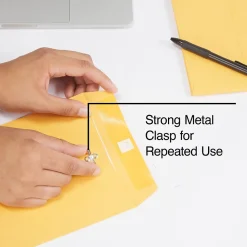 Staples Clasp & Moistenable Glue Kraft Catalog Envelopes, 6.5