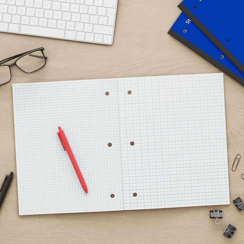 Subject Notebooks|Staples ® Combo 1-Subject Subject Notebooks, 8.5" x 11", Specialty Ruled, 100 Sheets, Assorted (06497)