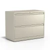 File Cabinets*Staples Commercial 2-Drawer Lateral File Cabinet, Letter/Legal Size, Lockable, 28.15"H x 36"W x 18.62"D, Putty (60921/17450)