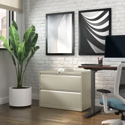 File Cabinets*Staples Commercial 2-Drawer Lateral File Cabinet, Letter/Legal Size, Lockable, 28.15