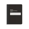 Composition Notebooks|Staples Composition Notebook, 7.5" x 9.75", Black, 4/Pack (TR58294)