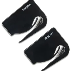 Discount Staples Concealed Blade Letter Opener, Black, 2/Pack (18006-CC)