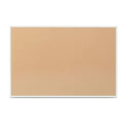 Bulletin*Staples Cork Bulletin Board, Aluminum Frame, 6'W x 4'H (28317-CC)