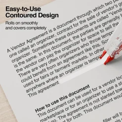 Correction & White-Out|Staples Correction Tape, White, 10/Pack (ST59822/51666)