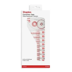 Correction & White-Out|Staples Correction Tape, White, 10/Pack (ST59820)