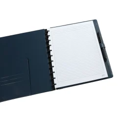 Notebooks|Staples ® Customizable Arc Notebook Systems, 8.5" x 11", Narrow Ruled, 60 Sheets, Colonial Blue (51529)