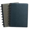 Notebooks|Staples ® Customizable Arc Notebook System, 5" x 8", Narrow Ruled, 60 Sheets, Assorted Carbon Fiber Colors, (51526)