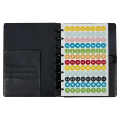 Notebooks|Staples Customizable Notebook Accessories, 5.5" x 8.5", Assorted Colors, 4/Pack (29478)
