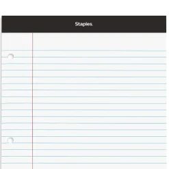 Notepads|Staples Double-Sheet Notepad, 8.5
