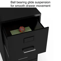 File Cabinets*Staples 2-Drawer Light Duty Vertical File Cabinet, Locking, Letter, Black, 18