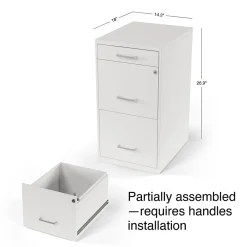 File Cabinets*Staples 3-Drawer Mobile Vertical File Cabinet, Letter Size, Lockable, 26.9