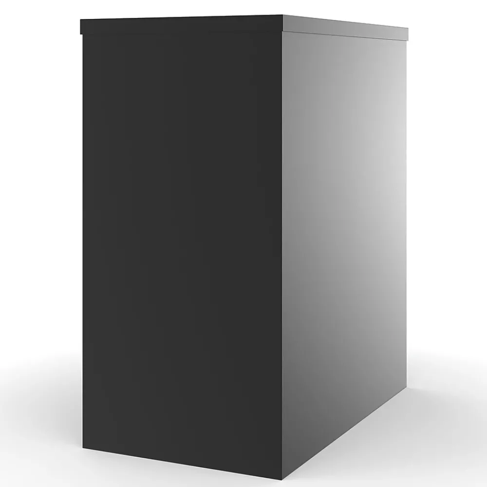 File Cabinets*Staples 2-Drawer Mobile Vertical File Cabinet, Letter Size, Lockable, 29"H x 15"W x 25"D, Black (59555/25420)