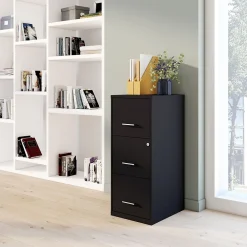 File Cabinets*Staples 3-Drawer Vertical File Cabinet, Letter Size, Lockable, 34.9