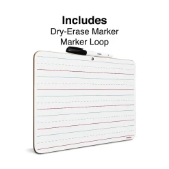 Dry Erase*Staples Dry-Erase Learning Board, 8.9" x 11.8" 12/PK