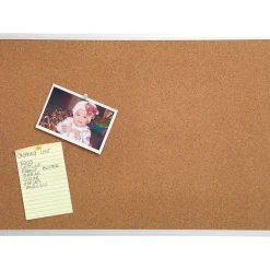 Bulletin*Staples Durable Cork Bulletin Board, Aluminum Frame, 17" x 23" (85112B-PL/43800)
