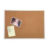 Bulletin*Staples Durable Cork Bulletin Board, Silver Frame, 4'W x 3'H (43798)