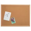 Bulletin*Staples Durable Cork Bulletin Board, Oak Frame, 4'W x 3'H (85234)